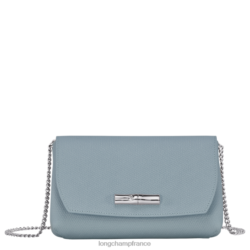 nuage bleu femmes pochette roseau maroquinerie Longchamp Z6ZTP254