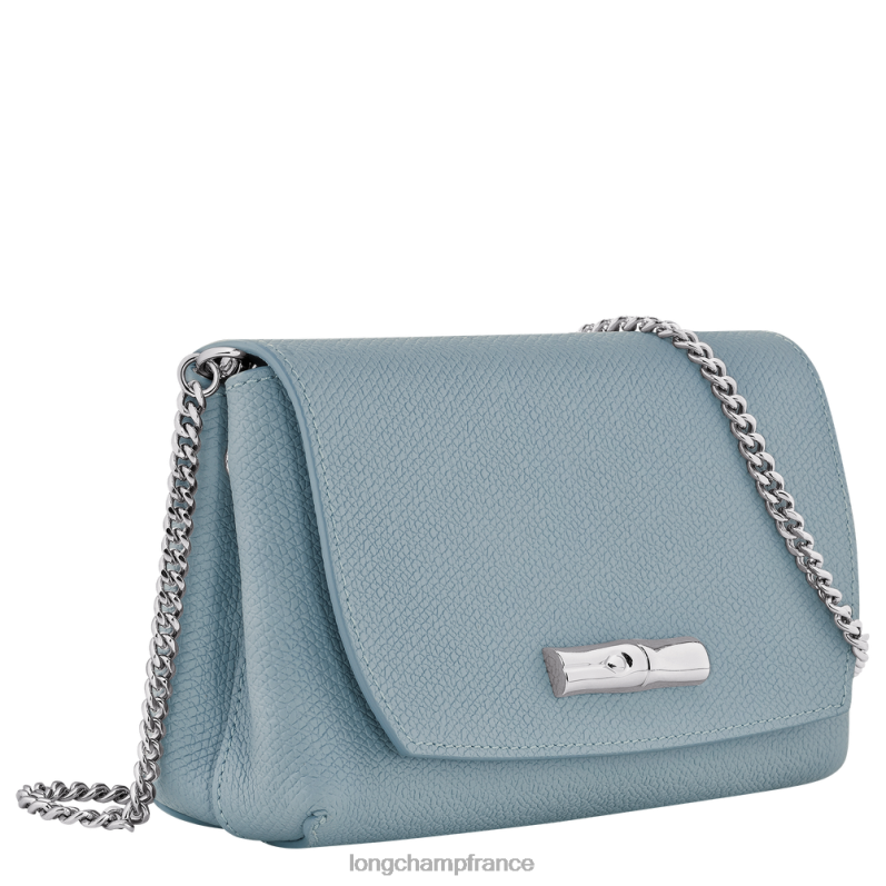nuage bleu femmes pochette roseau maroquinerie Longchamp Z6ZTP254
