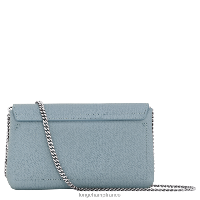 nuage bleu femmes pochette roseau maroquinerie Longchamp Z6ZTP254