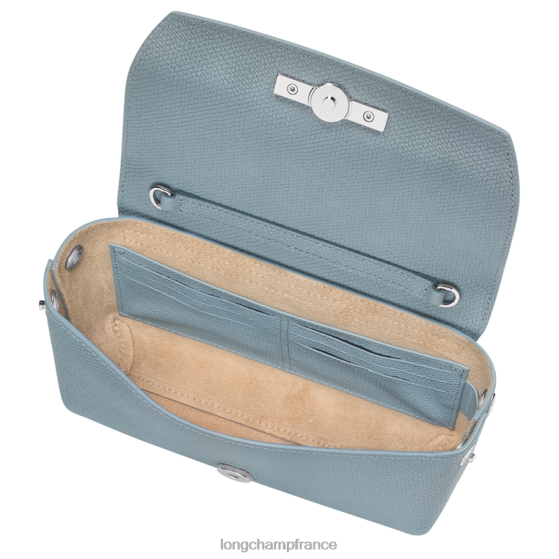 nuage bleu femmes pochette roseau maroquinerie Longchamp Z6ZTP254