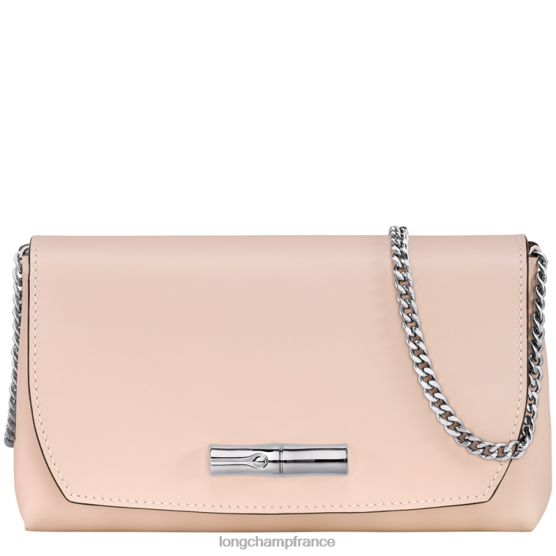 rose pâle femmes pochette roseau maroquinerie Longchamp Z6ZTP249
