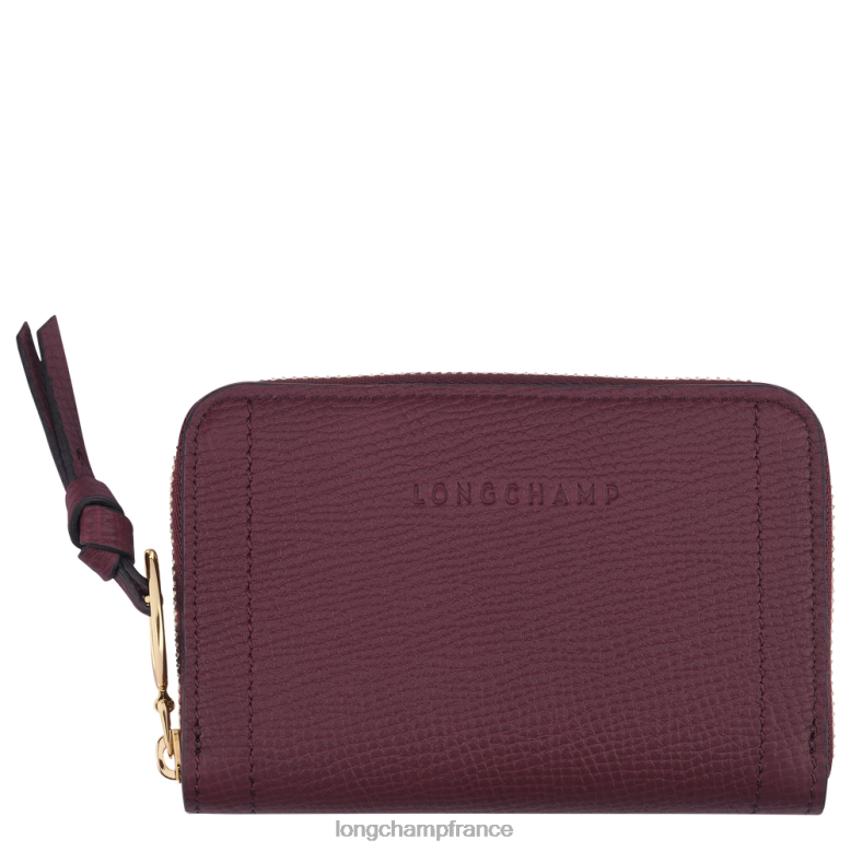 Bourgogne femmes porte-monnaie boîte aux lettres maroquinerie Longchamp Z6ZTP537