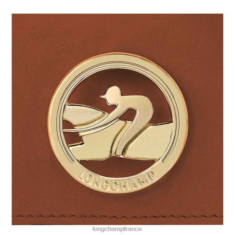 Cognac femmes porte-monnaie box-trot avec bandoulière maroquinerie Longchamp Z6ZTP518