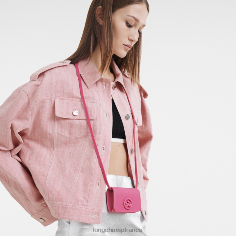 bonbons femmes porte-monnaie box-trot avec lacet en cuir maroquinerie Longchamp Z6ZTP515