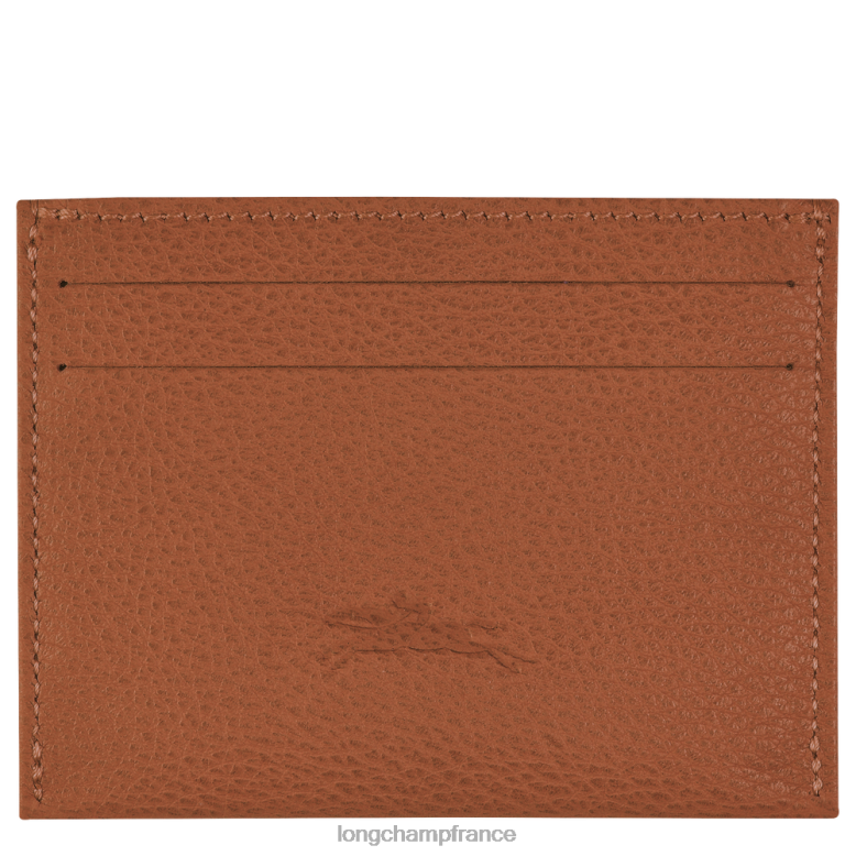 caramel femmes porte-carte le foulonne maroquinerie Longchamp Z6ZTP645