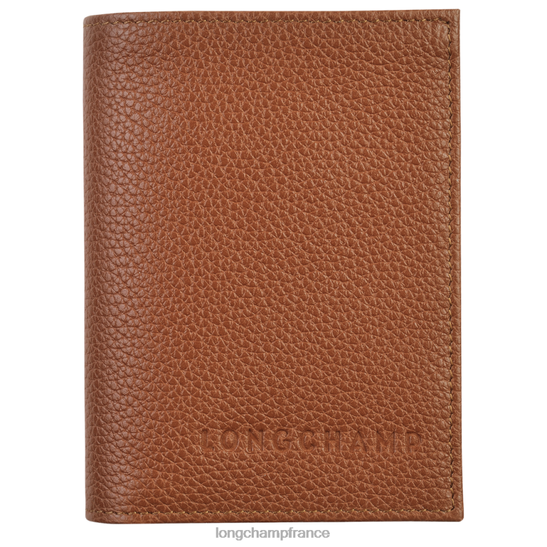 caramel femmes porte-cartes le foulonne maroquinerie Longchamp Z6ZTP658