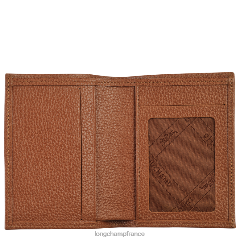 caramel femmes porte-cartes le foulonne maroquinerie Longchamp Z6ZTP658