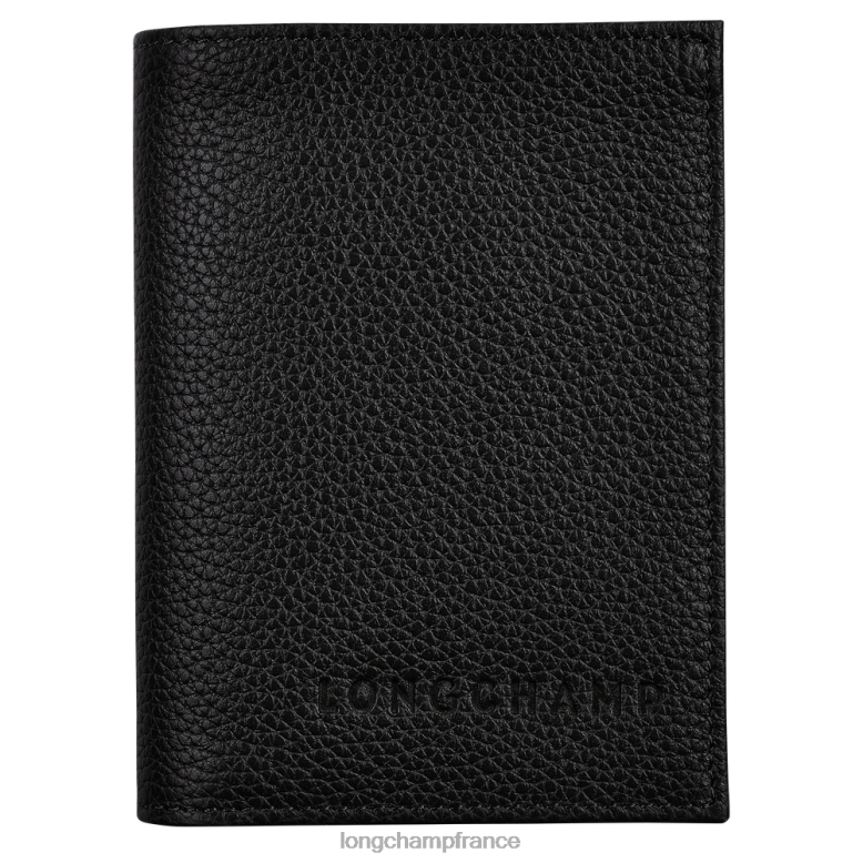 noir femmes porte-cartes le foulonne maroquinerie Longchamp Z6ZTP657