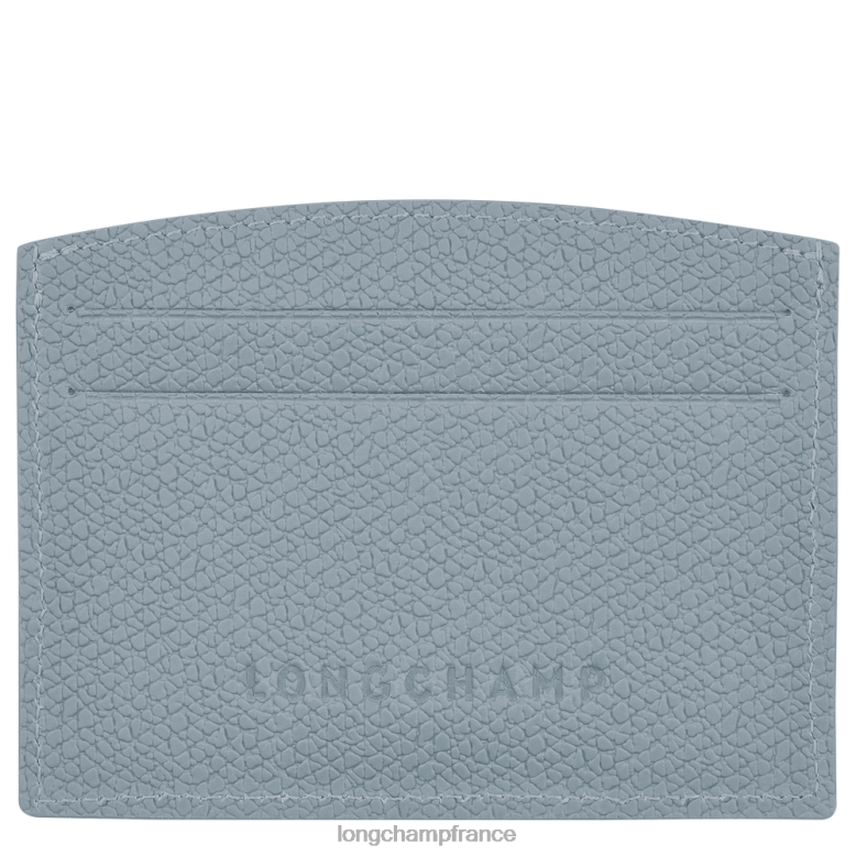 nuage bleu femmes porte-cartes roseau maroquinerie Longchamp Z6ZTP640