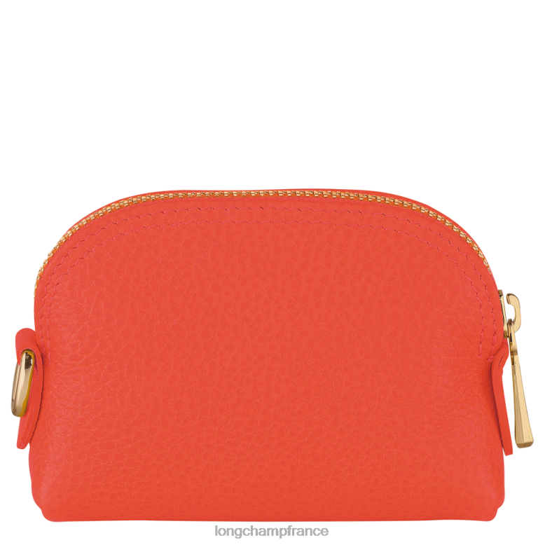 orange femmes porte-monnaie le foulonne maroquinerie Longchamp Z6ZTP525