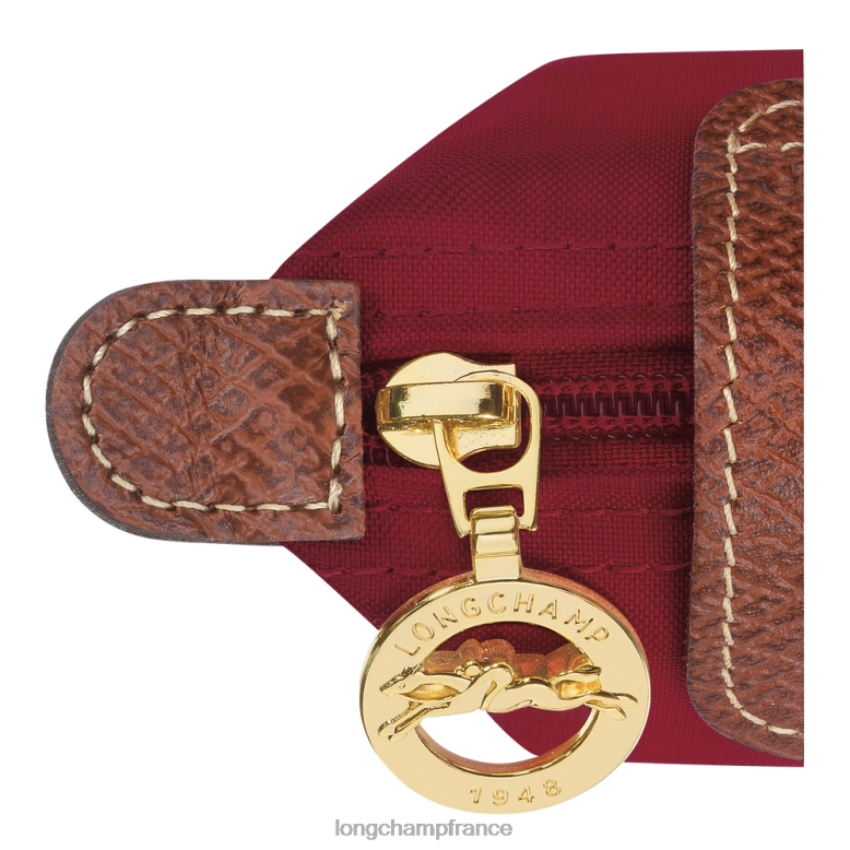 rouge femmes porte-monnaie original le pliage maroquinerie Longchamp Z6ZTP501