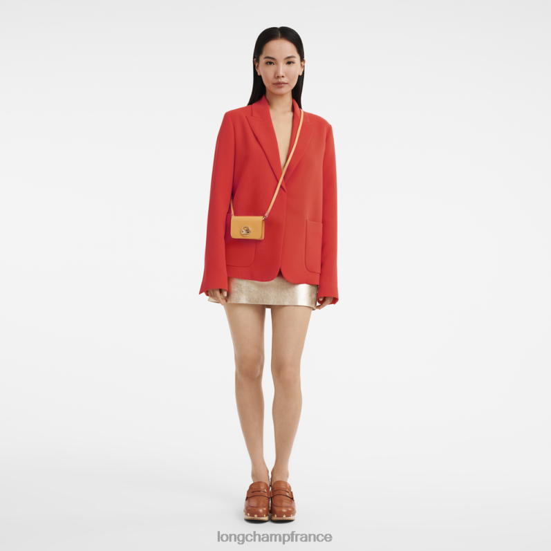 végétal femmes porte-monnaie box-trot avec lacet en cuir maroquinerie Longchamp Z6ZTP513