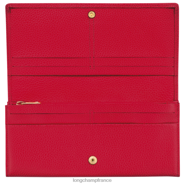 amour femmes portefeuille continental le foulonne maroquinerie Longchamp Z6ZTP605