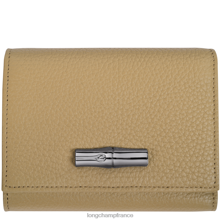 beige femmes portefeuille essentiel roseau maroquinerie Longchamp Z6ZTP572