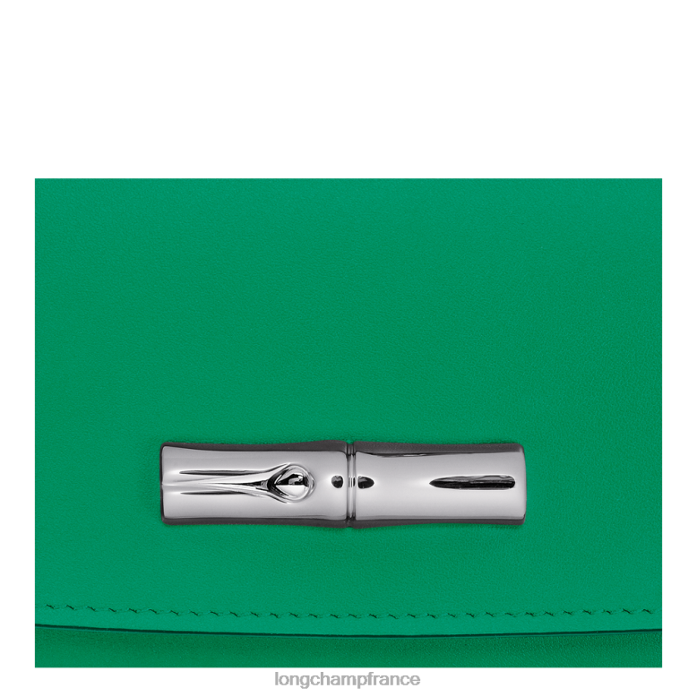 herbe/feu vert femmes portefeuille continental roseau maroquinerie Longchamp Z6ZTP566
