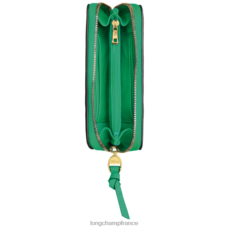 herbe/feu vert femmes portefeuille de boîte aux lettres maroquinerie Longchamp Z6ZTP617
