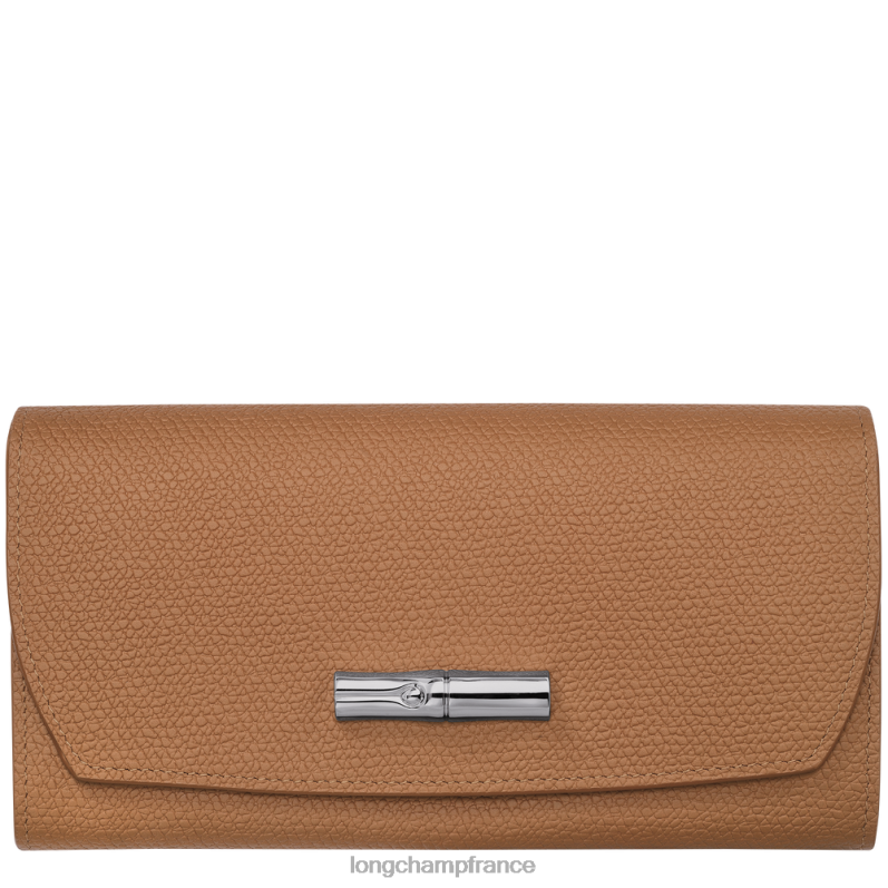 naturel femmes portefeuille continental roseau maroquinerie Longchamp Z6ZTP588