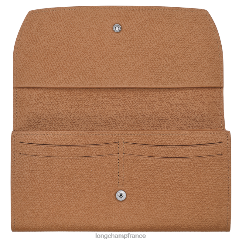 naturel femmes portefeuille continental roseau maroquinerie Longchamp Z6ZTP588