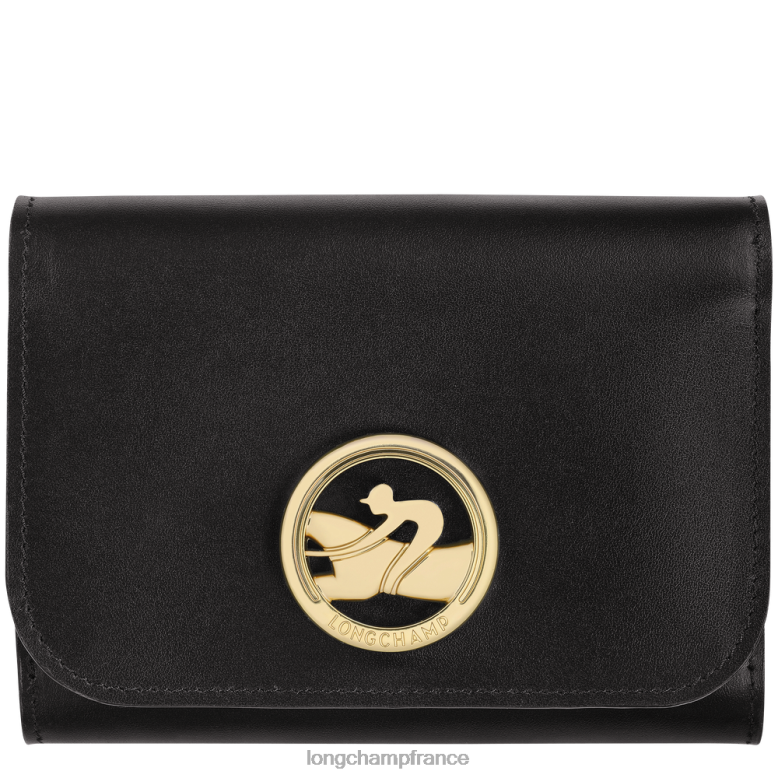 noir femmes portefeuille box-trot maroquinerie Longchamp Z6ZTP554