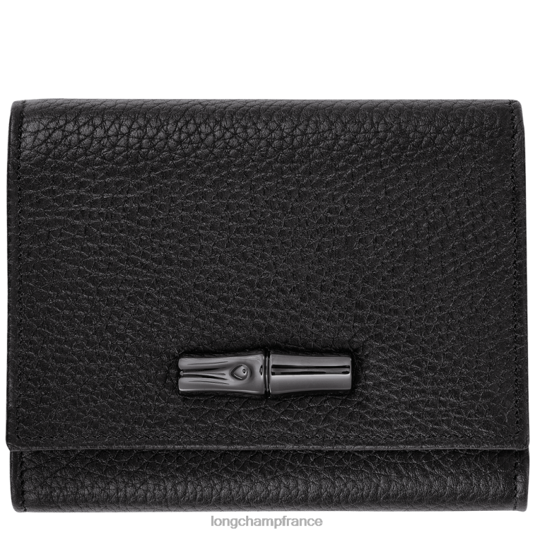 noir femmes portefeuille essentiel roseau maroquinerie Longchamp Z6ZTP571
