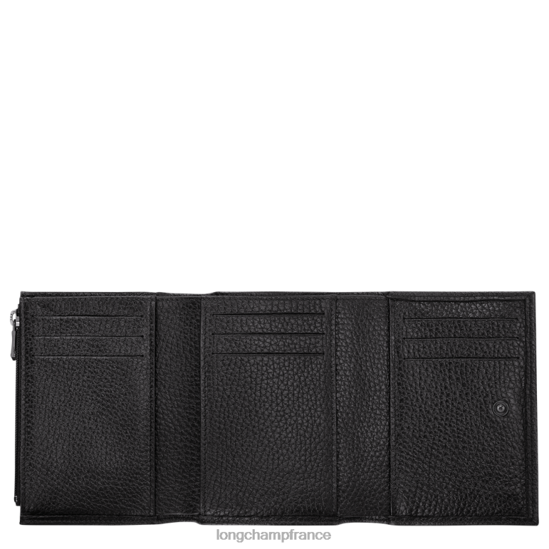 noir femmes portefeuille essentiel roseau maroquinerie Longchamp Z6ZTP571