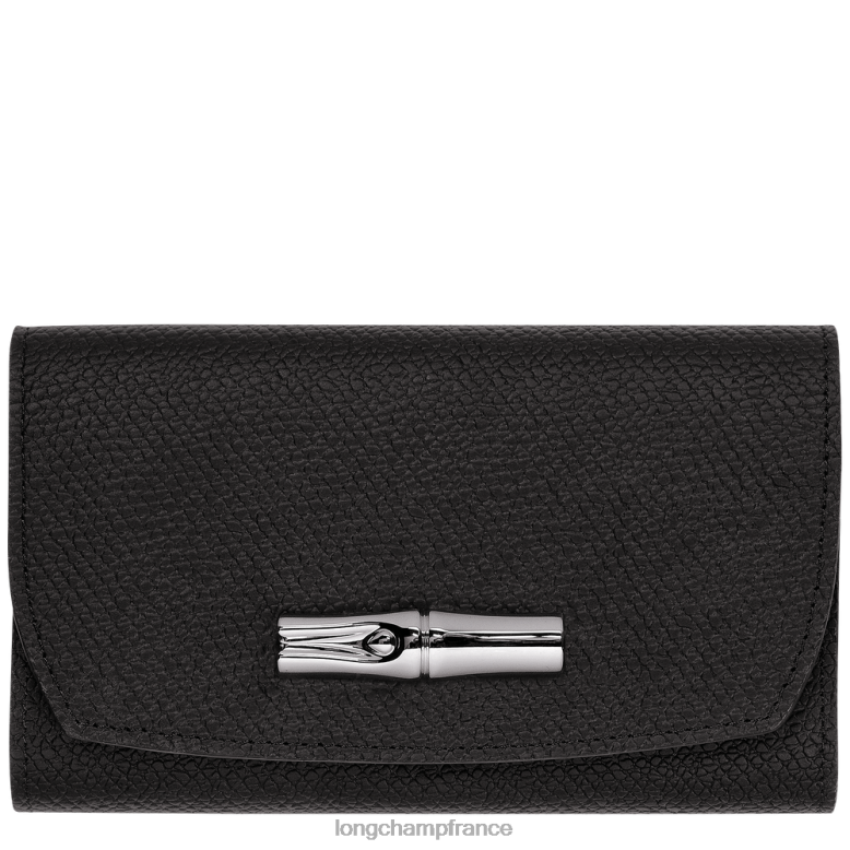 noir femmes portefeuille roseau maroquinerie Longchamp Z6ZTP575