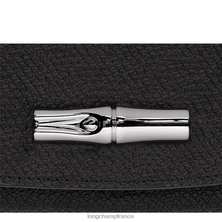 noir femmes portefeuille roseau maroquinerie Longchamp Z6ZTP575