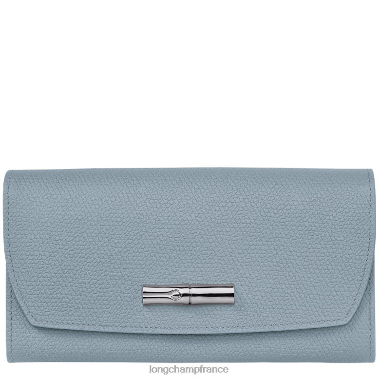 nuage bleu femmes portefeuille continental roseau maroquinerie Longchamp Z6ZTP591