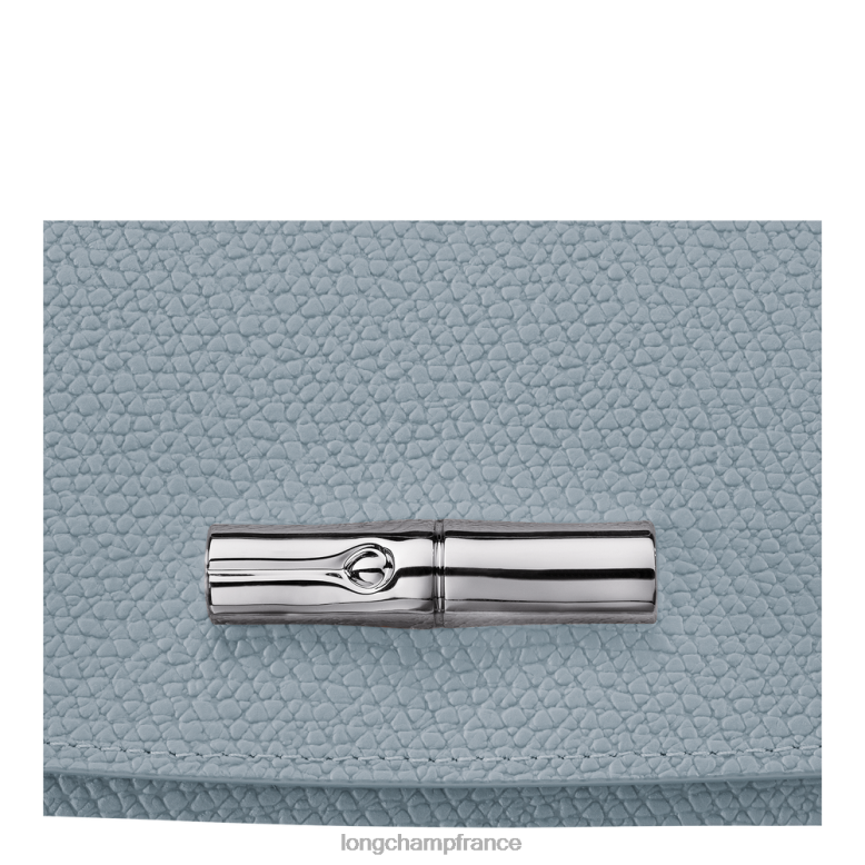 nuage bleu femmes portefeuille continental roseau maroquinerie Longchamp Z6ZTP591
