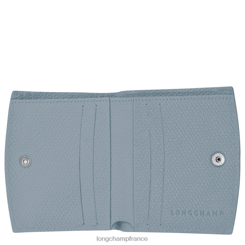 nuage bleu femmes portefeuille roseau maroquinerie Longchamp Z6ZTP585