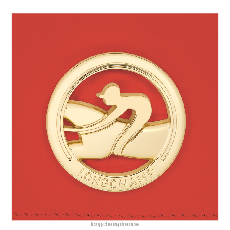 orange femmes portefeuille box-trot maroquinerie Longchamp Z6ZTP555