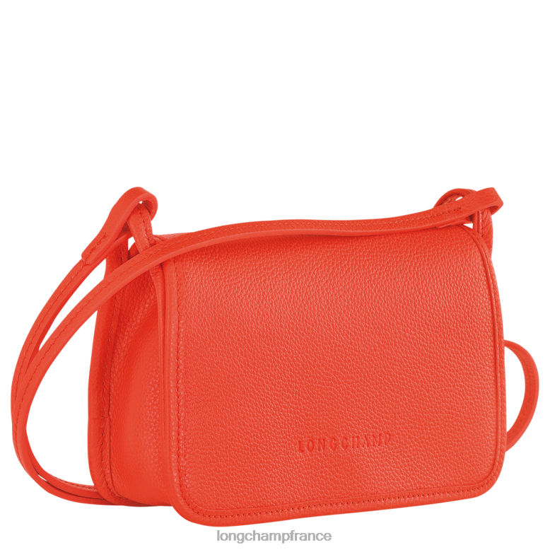 orange femmes portefeuille le foulonne sur chaîne maroquinerie Longchamp Z6ZTP328