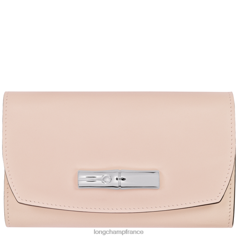 rose pâle femmes portefeuille roseau maroquinerie Longchamp Z6ZTP564