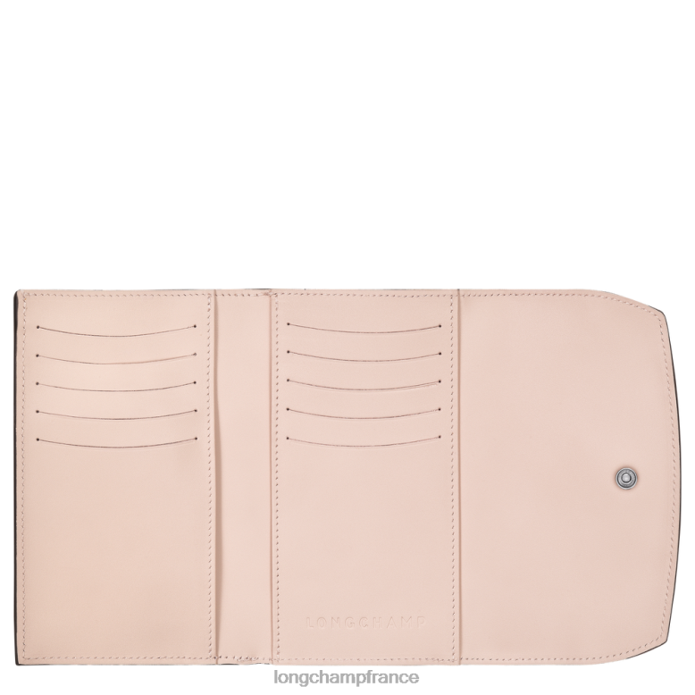 rose pâle femmes portefeuille roseau maroquinerie Longchamp Z6ZTP564