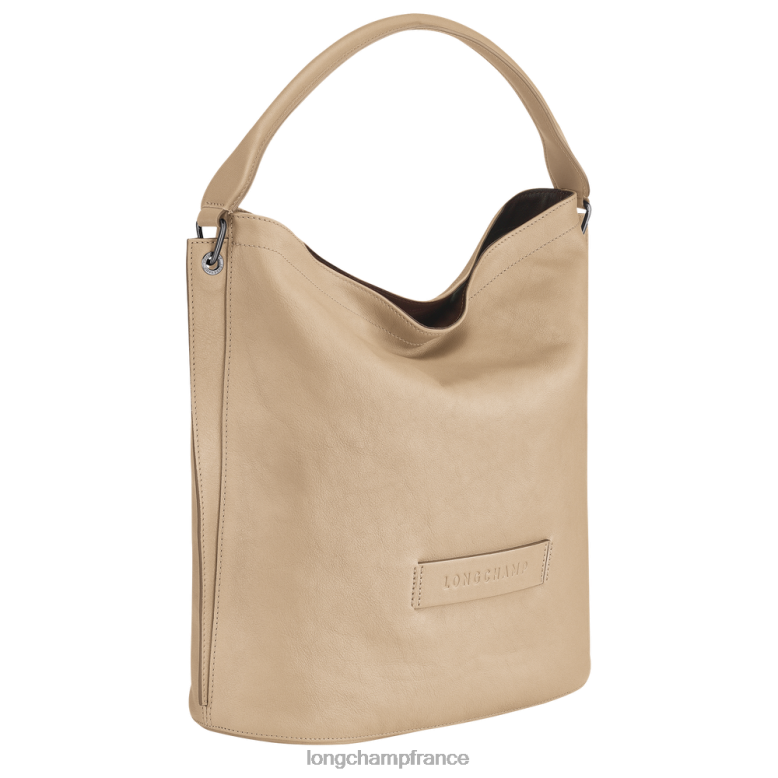 beige femmes sac hobo 3d Sacs Longchamp Z6ZTP399