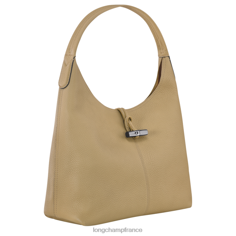 beige femmes sac hobo essentiel roseau Sacs Longchamp Z6ZTP32