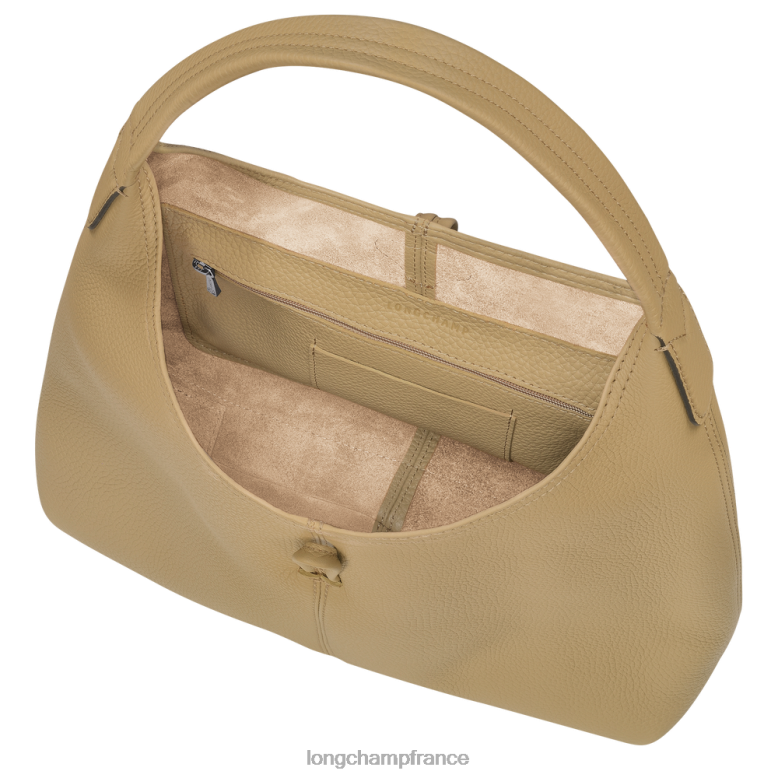 beige femmes sac hobo essentiel roseau Sacs Longchamp Z6ZTP32