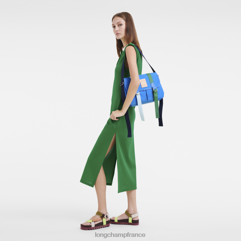 bleu femmes le pliage re-play sac bandoulière Sacs Longchamp Z6ZTP207