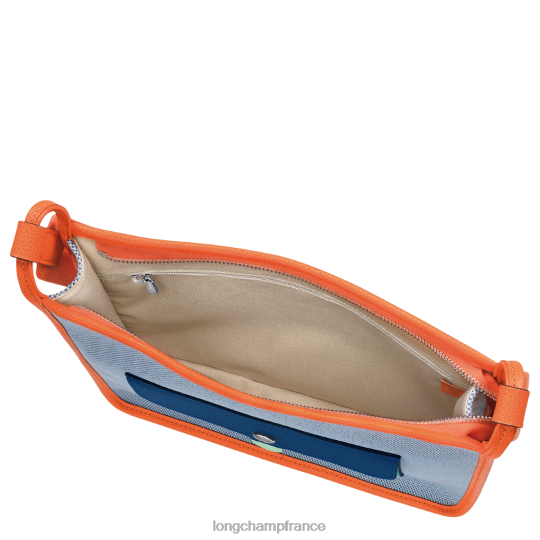 bleu/orange femmes le foulonne sac bandoulière zippé Sacs Longchamp Z6ZTP260