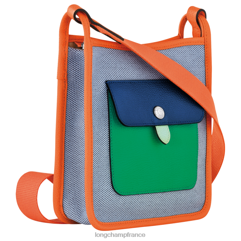 bleu/orange femmes sac bandoulière le foulonne Sacs Longchamp Z6ZTP259