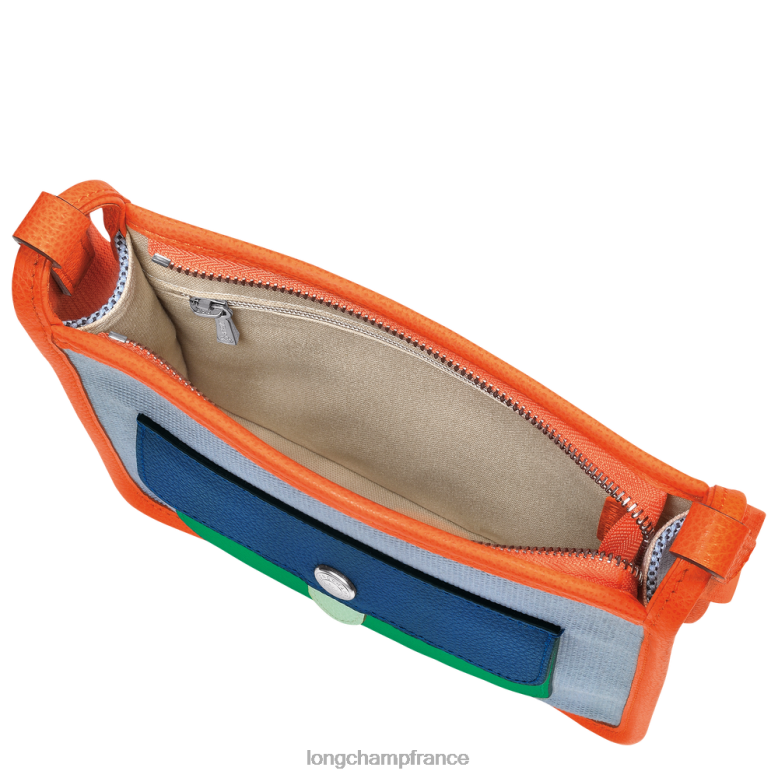 bleu/orange femmes sac bandoulière le foulonne Sacs Longchamp Z6ZTP259