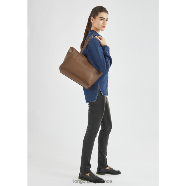 caramel femmes sac cabas le foulonne Sacs Longchamp Z6ZTP385