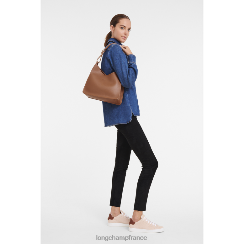caramel femmes sac hobo le foulonne Sacs Longchamp Z6ZTP389