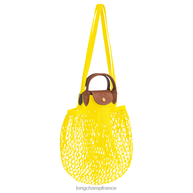 citron femmes sac en filet le pliage Sacs Longchamp Z6ZTP2