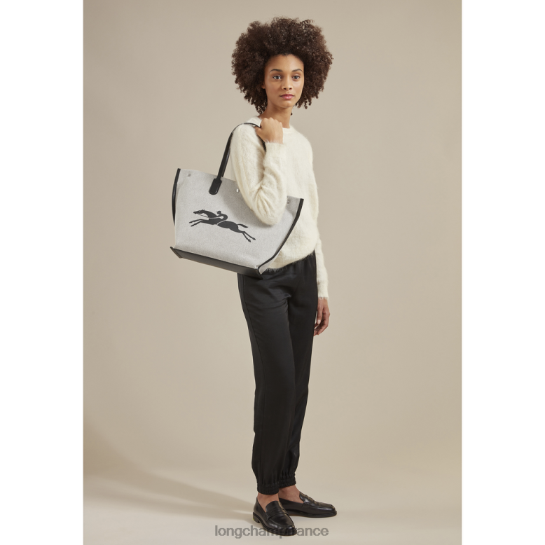 écru femmes sac cabas roseau Sacs Longchamp Z6ZTP381