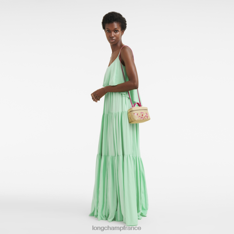 fuchsia femmes le panier pliable vanity Sacs Longchamp Z6ZTP217