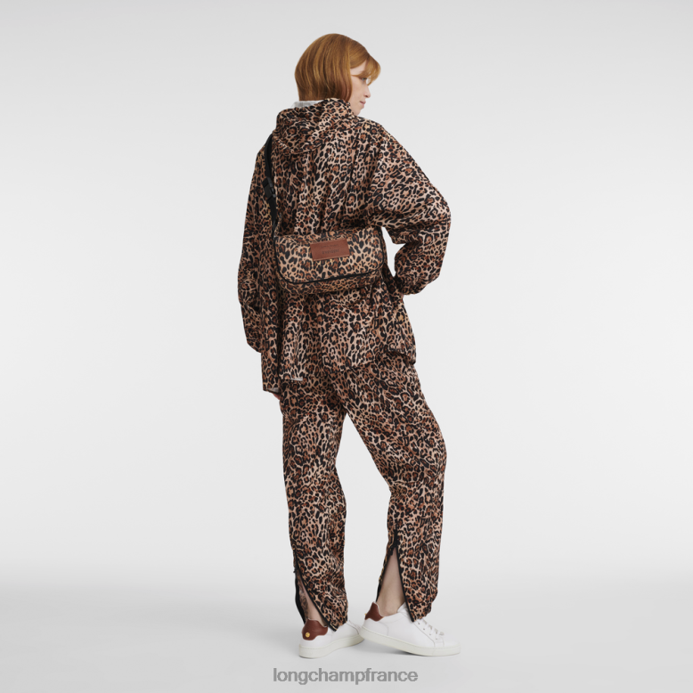 imprimé panthère femmes sac à bandoulière/sac à dos Sacs Longchamp X D'heygere Z6ZTP322