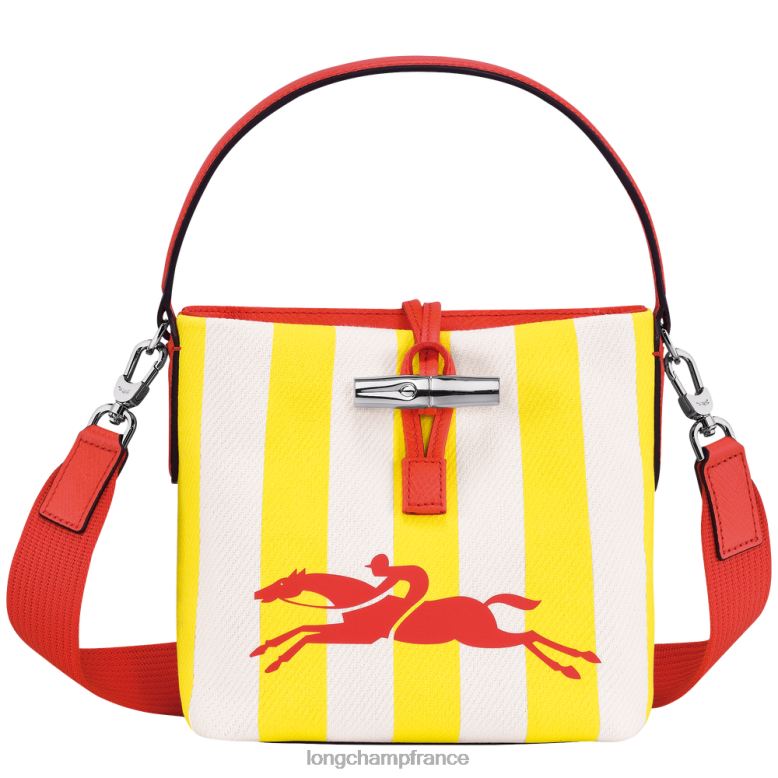 jaune blanc femmes sac seau essentiel roseau Sacs Longchamp Z6ZTP245