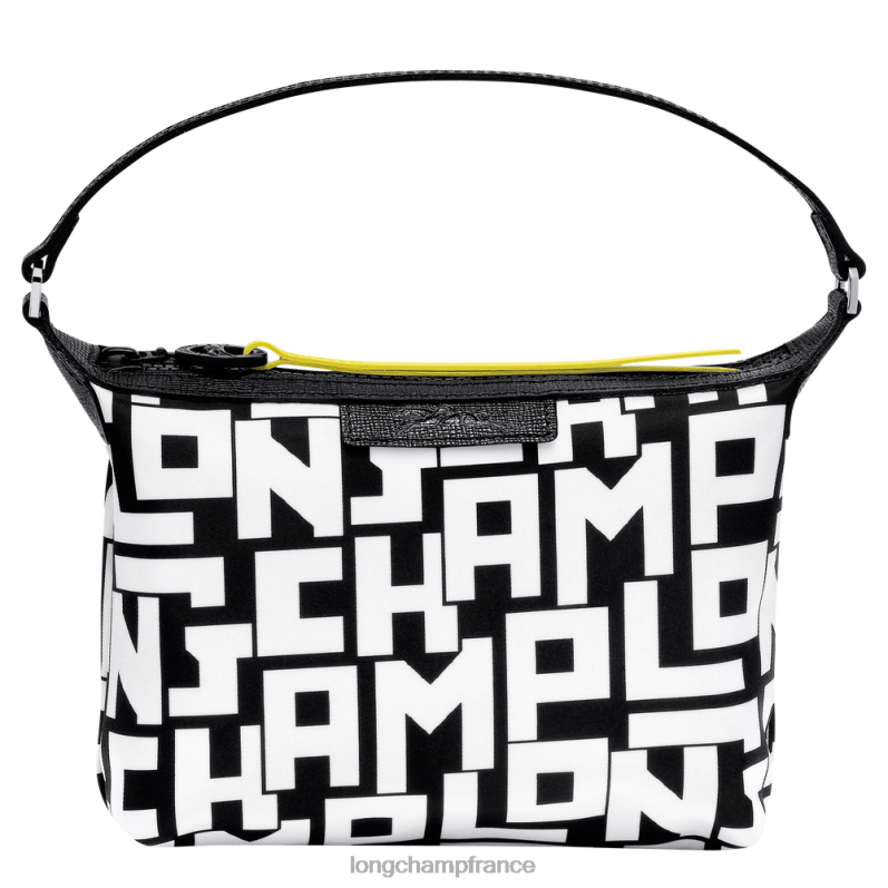 noir blanc femmes pochette le pliage lgp Sacs Longchamp Z6ZTP227