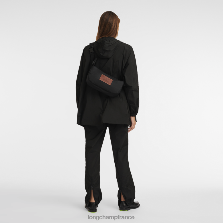 noir femmes sac à bandoulière/sac à dos Sacs Longchamp X D'heygere Z6ZTP323